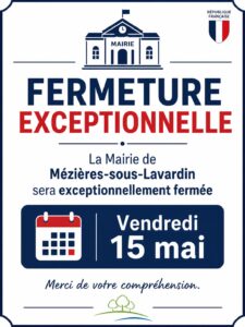 Fermeture exceptionnelle